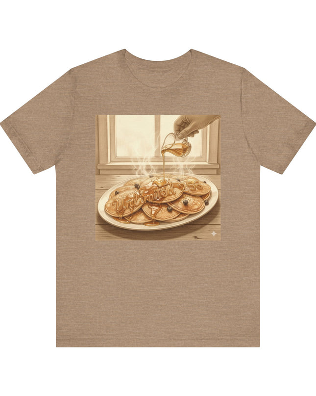 "Pancakes with Syrup" Unlimited 256 Unisex Jersey Short Sleeve Tee
