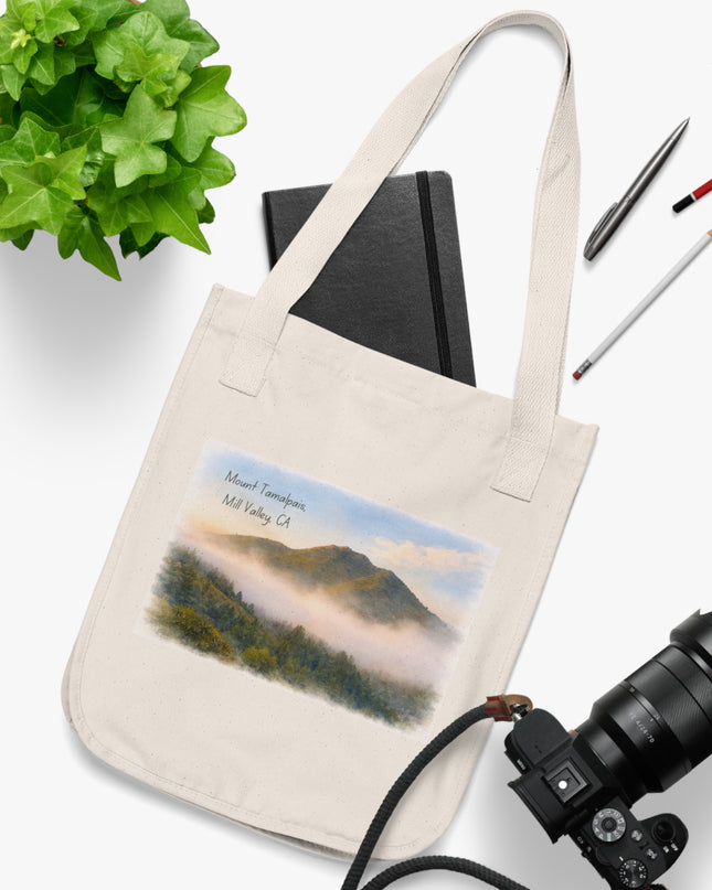 "Mount Tamalpais, Mill Valley, California" Organic Canvas Tote Bag