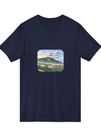 "Mount Tamalpais, the Sleeping Lady" Mount Tamalpais, the Sleeping LadyUnisex Jersey Short Sleeve V-Neck Tee