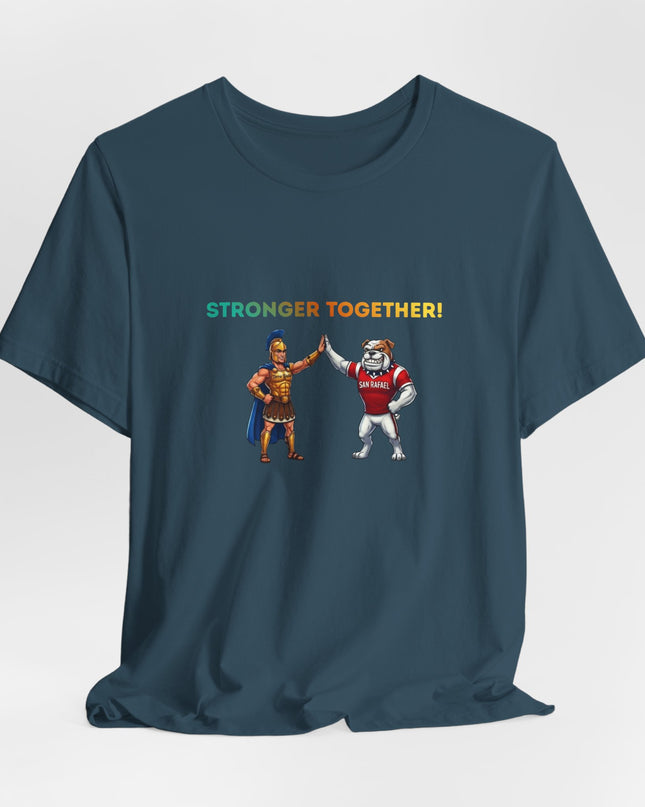 "Stronger Together SR and TL Mascots" Unisex Jersey Short Sleeve Tee