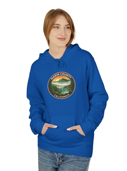 "Marin County, Above the Fog- no text" Unisex Midweight Softstyle Fleece Hoodie
