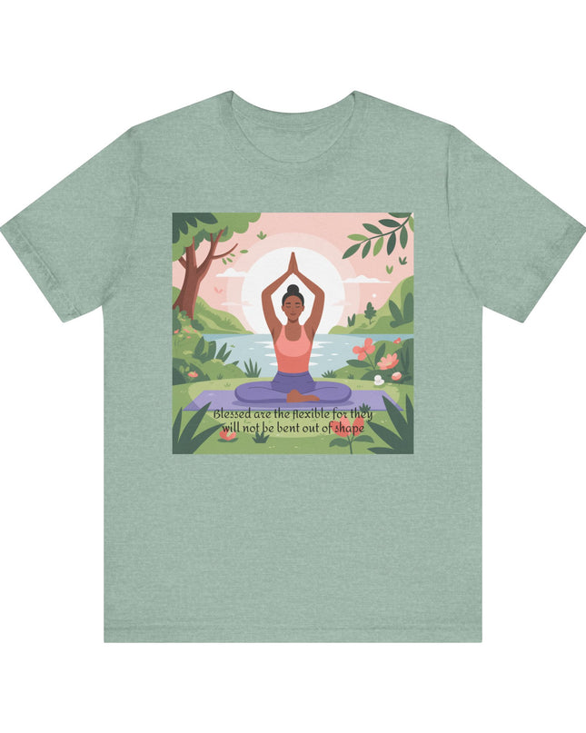 "Blessed are the Flexible" Unisex Short Sleeve Tee