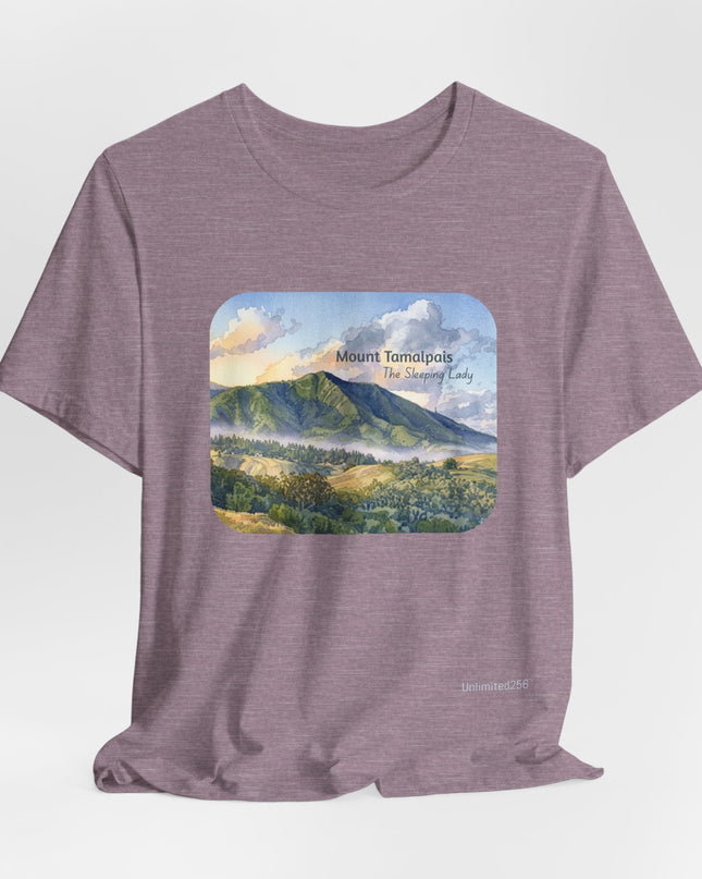 "Mount Tamalpais, the Sleeping Lady" Unisex Jersey Short Sleeve Tee