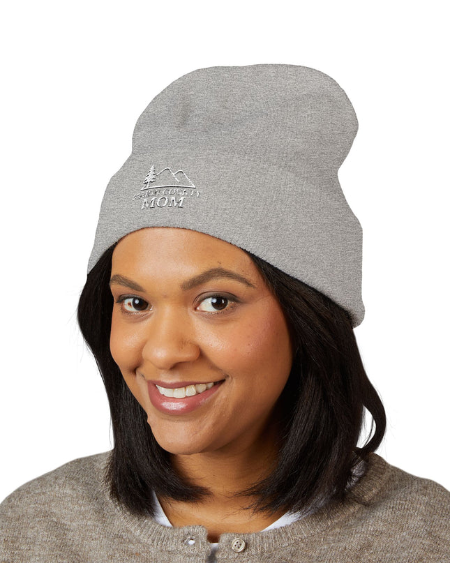 "Marin County Mom" Classic Cuffed Beanie (Embroidery)