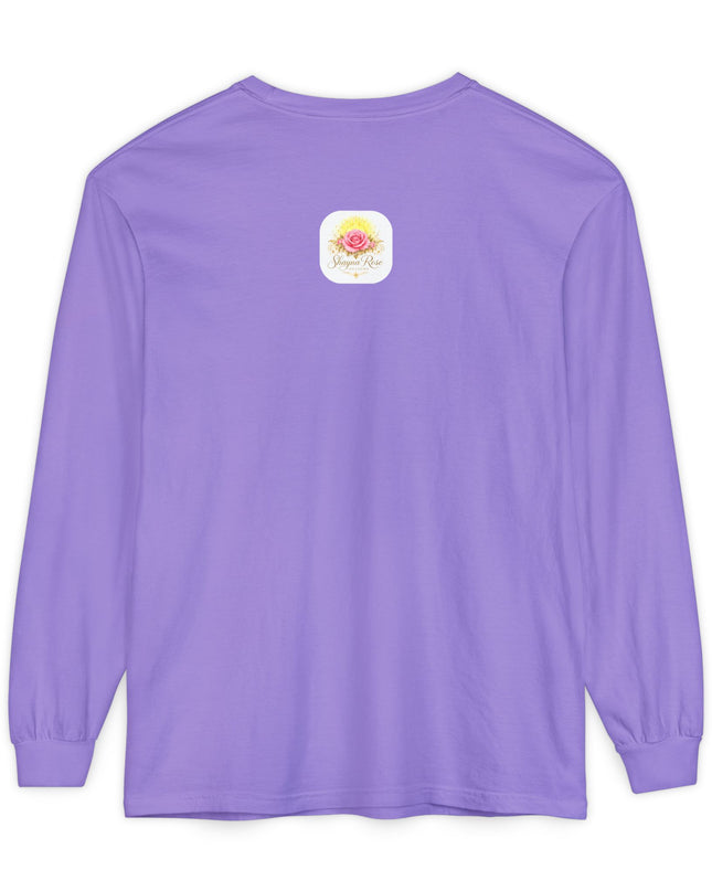 "Blessed and Beautiful" Unisex Garment-dyed Long Sleeve T-Shirt