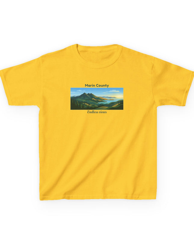 "Marin County - Endless Views" Kids Heavy Cotton Tee