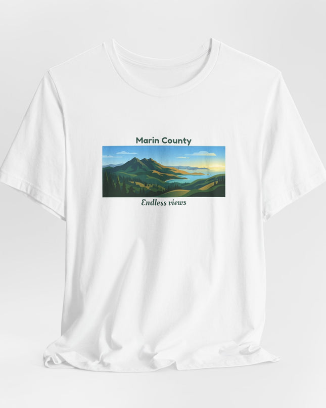 "Marin County - Endless Views" Unisex Jersey Short Sleeve Tee