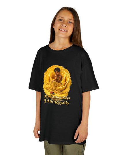 "My Father Says I am Royalty" Kids Heavy Cotton Tee