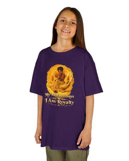 "My Mother Says I am Royalty" Kids Heavy Cotton Tee