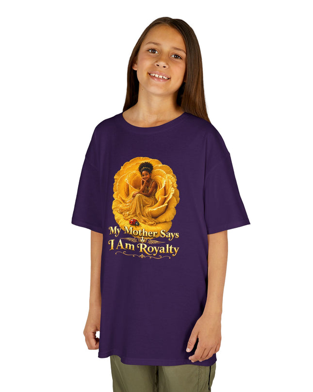 "My Mother Says I am Royalty" Kids Heavy Cotton Tee