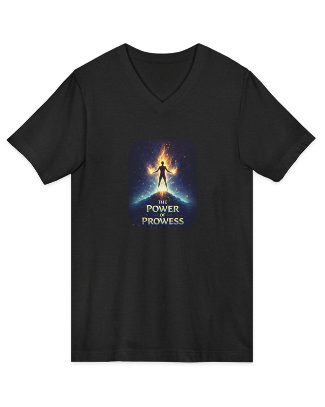 "The Power of Prowess" Unisex Jersey Short Sleeve V-Neck Tee