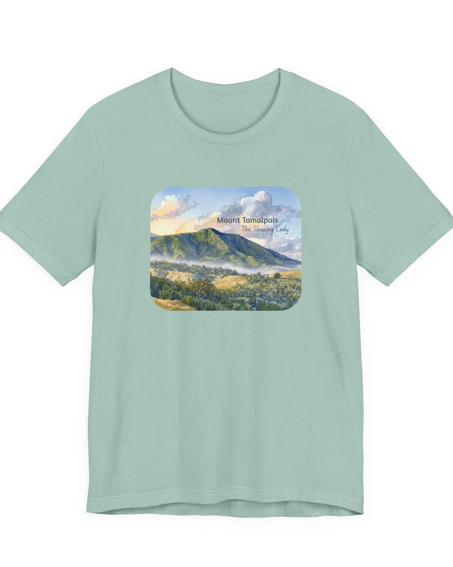 "Mount Tamalpais, the Sleeping Lady" Unisex Jersey Short Sleeve Tee