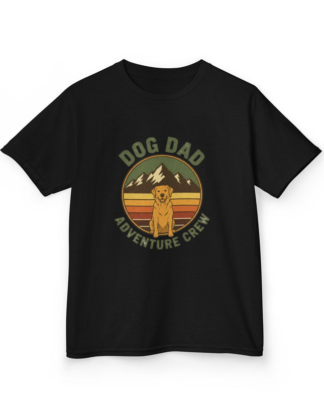 "Dog Dad Adventure Crew" Kids Heavy Cotton Tee