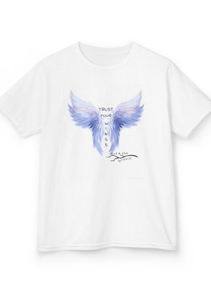 "Trust Your Wings, Not the Branch" Kids Heavy Cotton Tee
