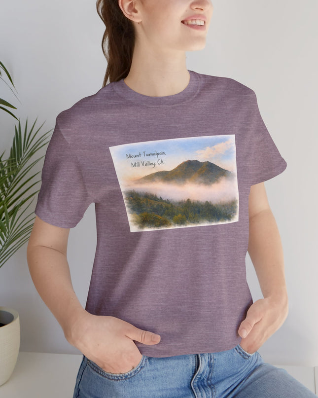 "Mount Tamalpais, Mill Valley, California" Unisex Jersey Short Sleeve Tee