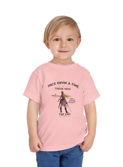 "She Saved Herself V2" Toddler Short Sleeve Tee