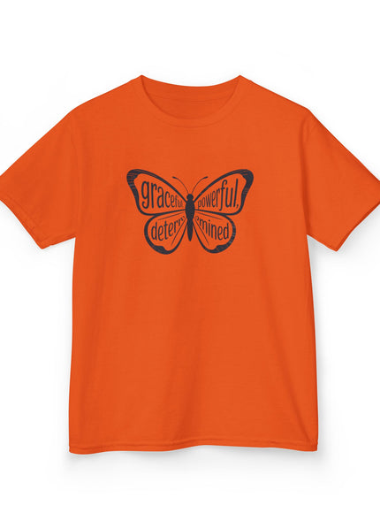 "Butterfly With Words" Kids Heavy Cotton Tee