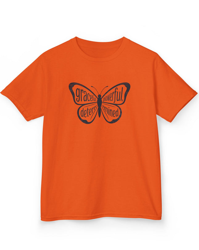 "Butterfly With Words" Kids Heavy Cotton Tee