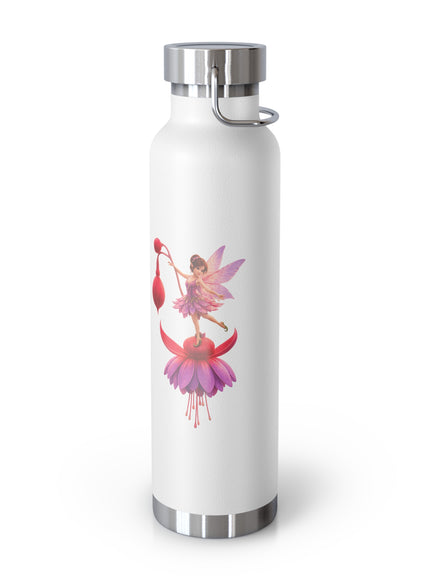 "Fuchsia Fairy" Copper Vacuum Insulated Bottle, 22oz