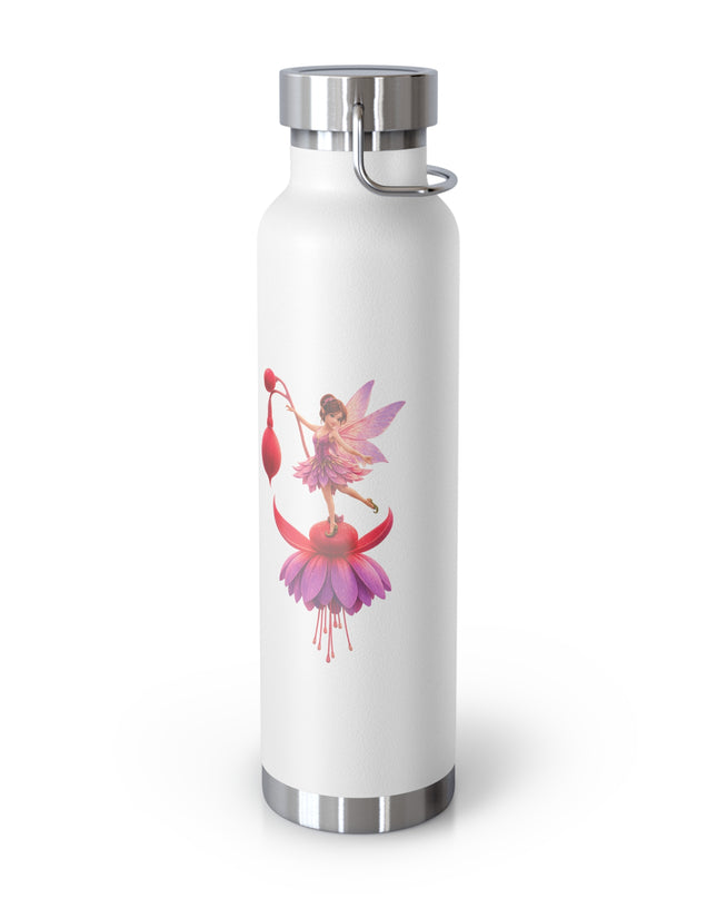 "Fuchsia Fairy" Copper Vacuum Insulated Bottle, 22oz