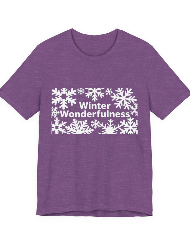 "Winter Wonderfulness" Unisex Jersey Short Sleeve Tee