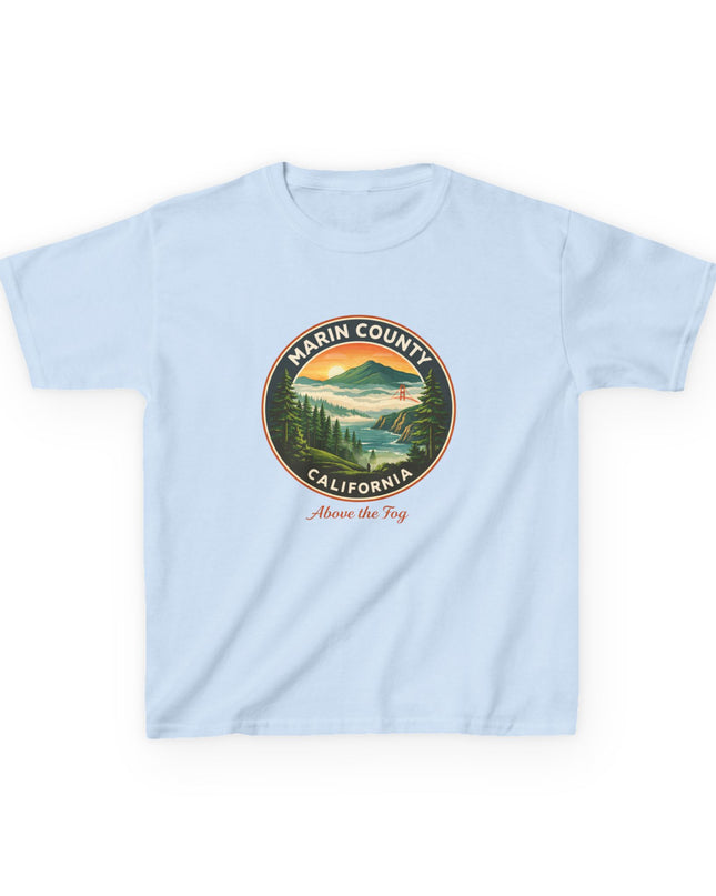 "Marin County, Above the Fog" Kids Heavy Cotton Tee