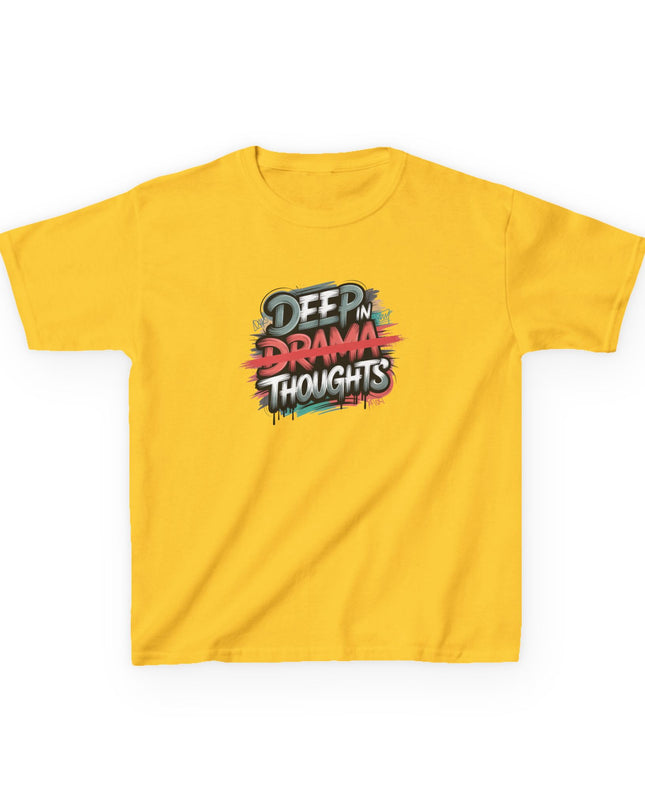 "Deep in Drama Thoughts" Kids Heavy Cotton Tee