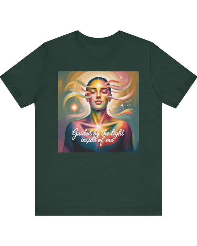 "Guided by the Light Inside of Me" Unisex Jersey Short Sleeve Tee