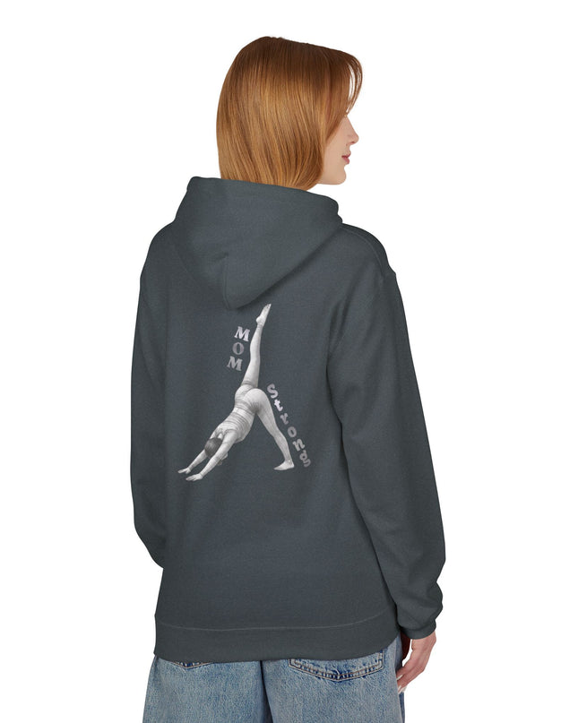 "Mom Strong Pilates" (Lighter ink on both sides) Unisex Midweight Softstyle Fleece Hoodie