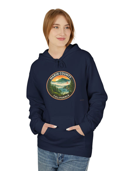 "Marin County, Above the Fog - no text" Unisex Midweight Softstyle Fleece Hoodie