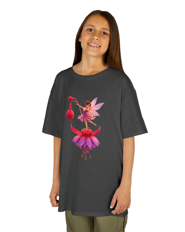 "Fuchsia Fairy" Kids Heavy Cotton Tee