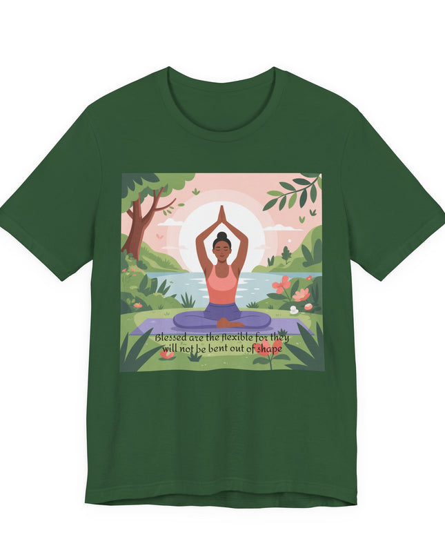 "Blessed are the Flexible" Unisex Short Sleeve Tee