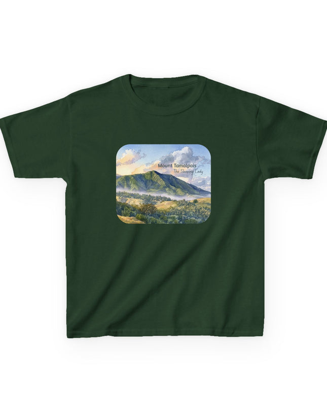 "Mount Tamalpais, the Sleeping Lady" Kids Heavy Cotton Tee