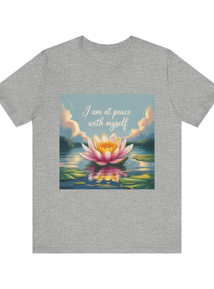 "I am at Peace with Myself" Women's and Men's Jersey Short Sleeve Tee