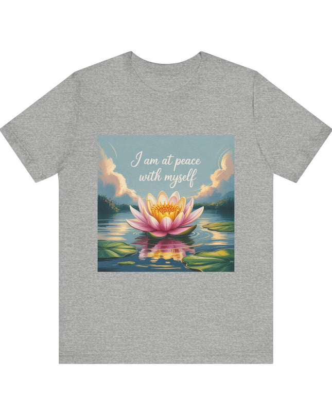 "I am at Peace with Myself" Women's and Men's Jersey Short Sleeve Tee