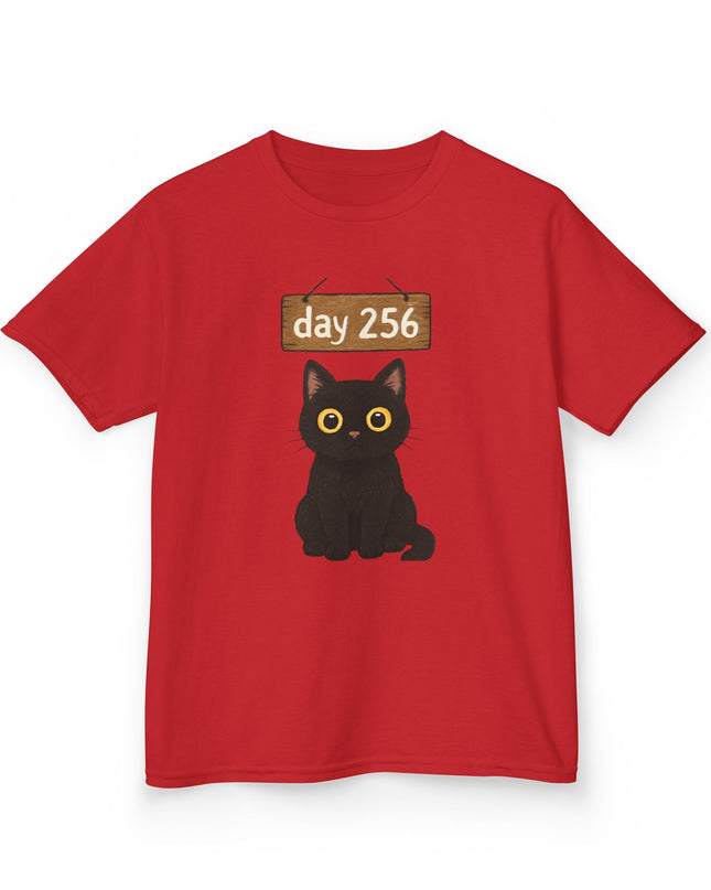 Day 256, no blinking black cat Kids Heavy Cotton Tee by Gildan 5000B
