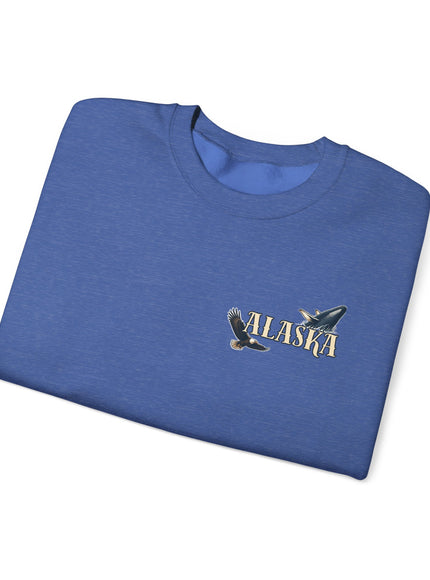 "Alaska" (Ink front and back) Unisex Heavy Blend Crewneck Sweatshirt