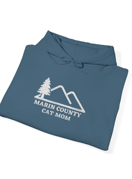 "Marin County Cat Mom" Unisex Heavy Blend Hooded Sweatshirt