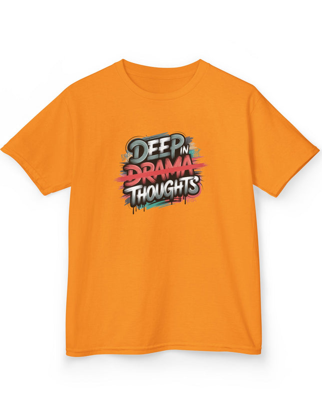 "Deep in Drama Thoughts" Kids Heavy Cotton Tee
