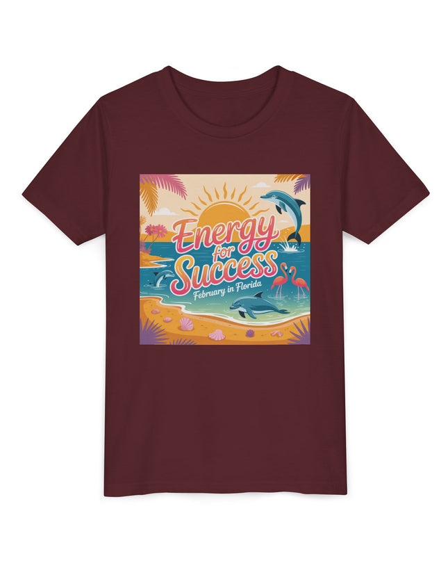 "February in Florida, Energy for Success" Youth Short Sleeve Tee