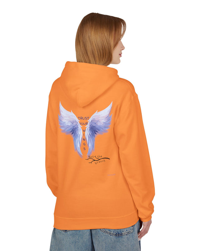 "Trust your Wings, Not the Branch" Unisex Midweight Softstyle Fleece Hoodie