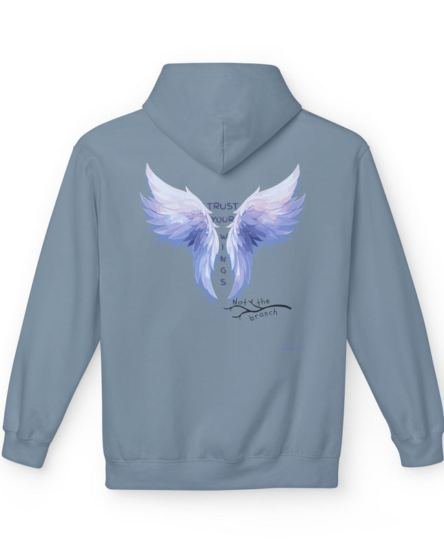 "Trust your Wings, Not the Branch" Unisex Midweight Softstyle Fleece Hoodie