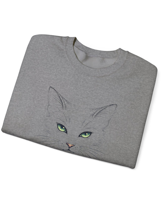 "Cat Face Sketch" Unisex Adult Sweatshirt