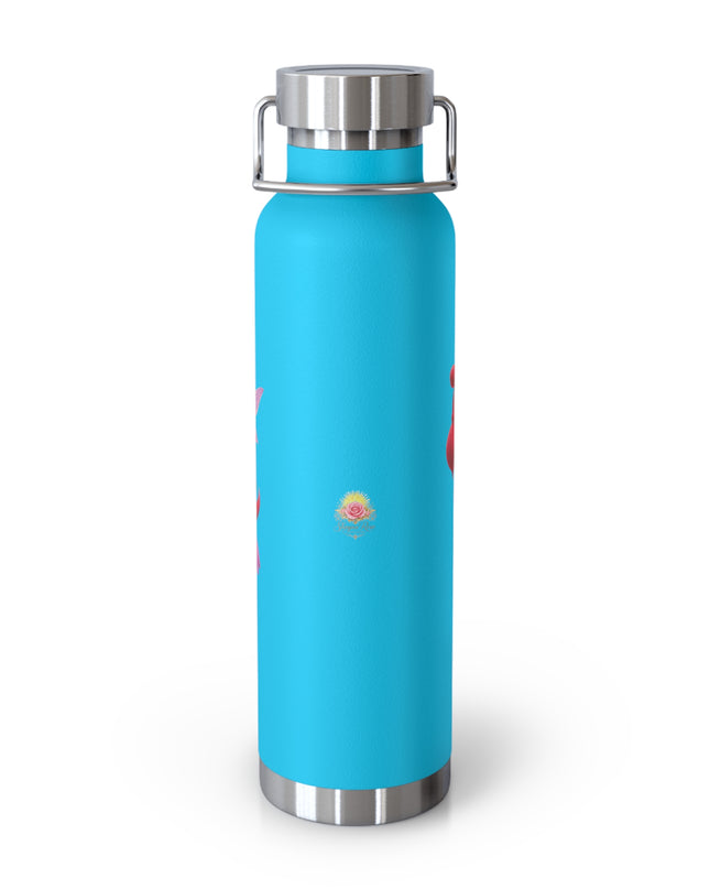 "Fuchsia Fairy" Copper Vacuum Insulated Bottle, 22oz