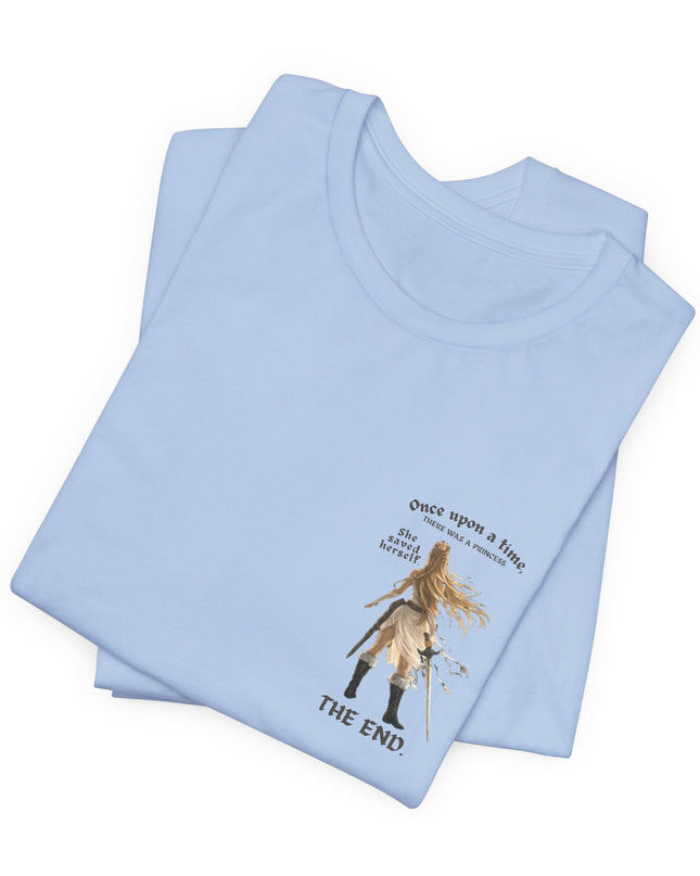 "She Saved Herself" (ink both sides) Unisex Jersey Short Sleeve Tee