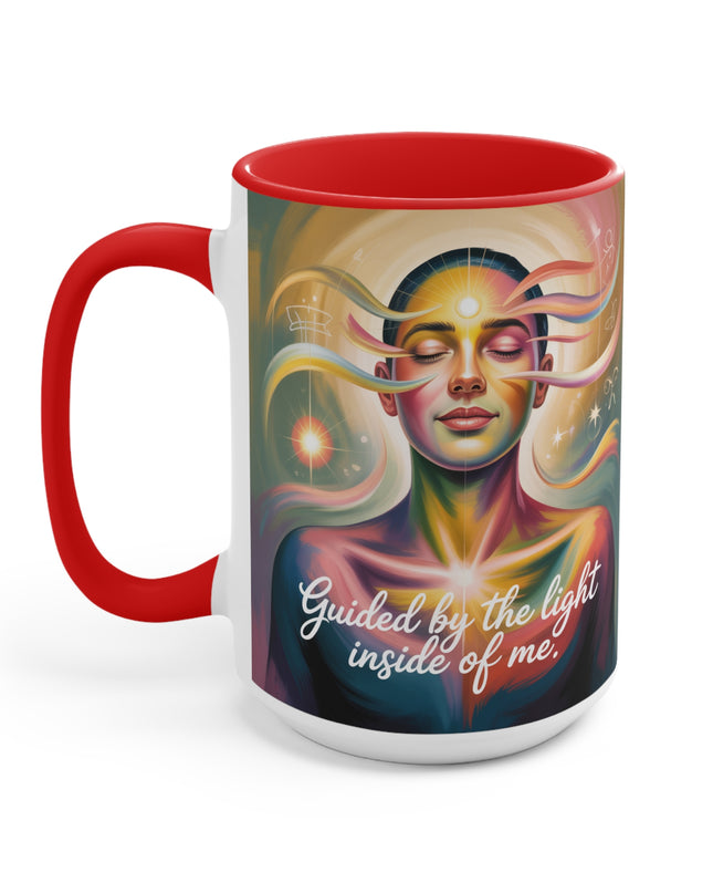 "Guided by the Light Inside Me" Accent Mug