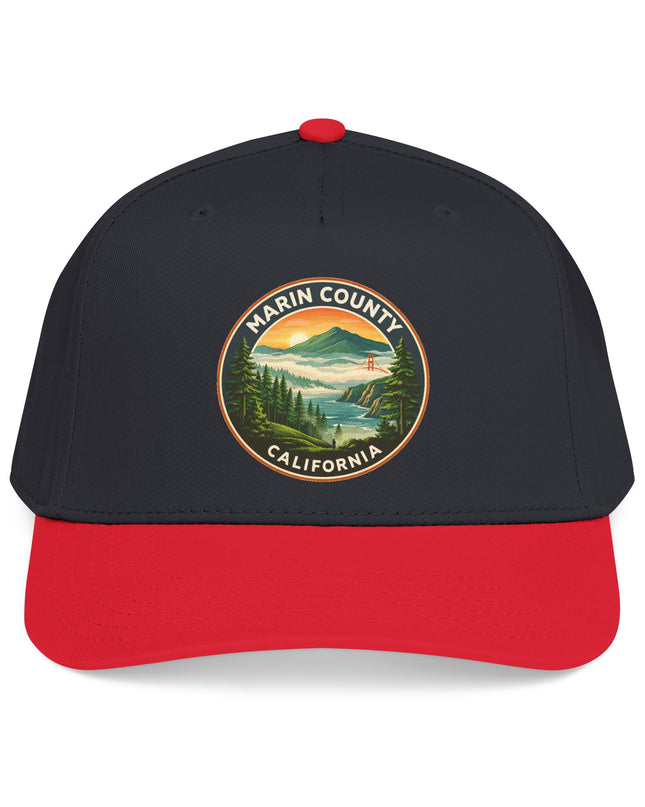 "Marin County, Above the Fog" Mid Profile Baseball Cap