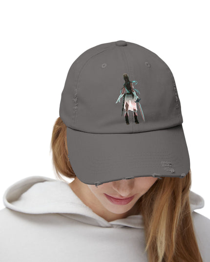 "Female warrior" Unisex Distressed Cap