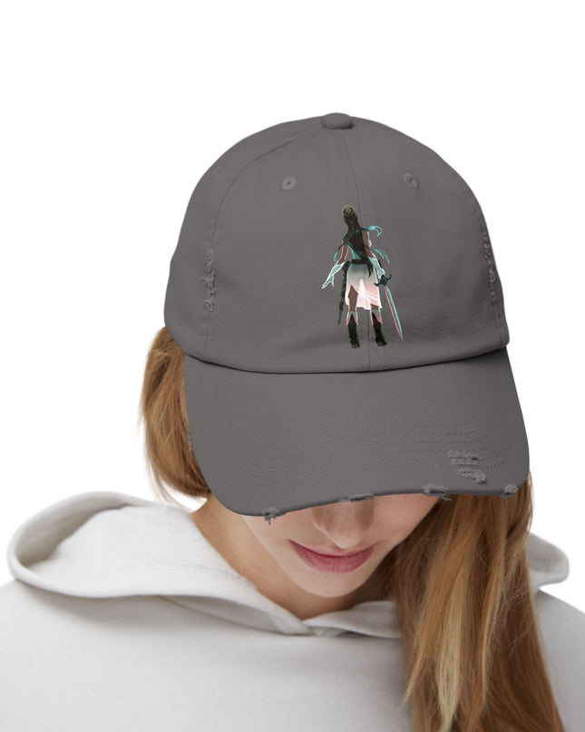 "Female warrior" Unisex Distressed Cap