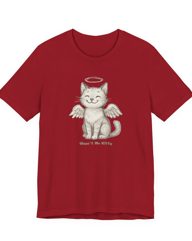 "Wasn't Me Kitty" Unisex Jersey Short Sleeve Tee